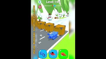 Shape-Shifting 🚲🚁🛶🚗 Game | Level-144 Gameplay Walk-through #gaming #shapeshifting #shorts #games