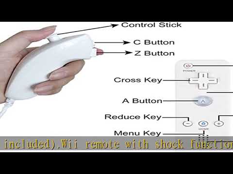 Wii Nunchuck Remote Controller with Motion Plus Compatible with Wii and Wii U Console | Wii Remote