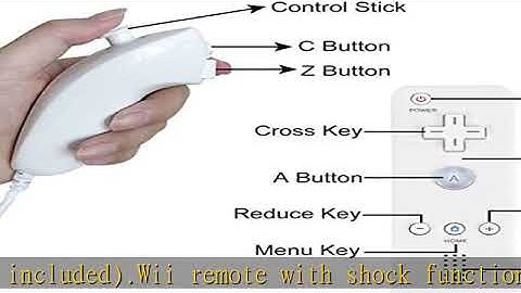 Wii Nunchuck Remote Controller with Motion Plus Compatible with Wii and Wii U Console | Wii Remote