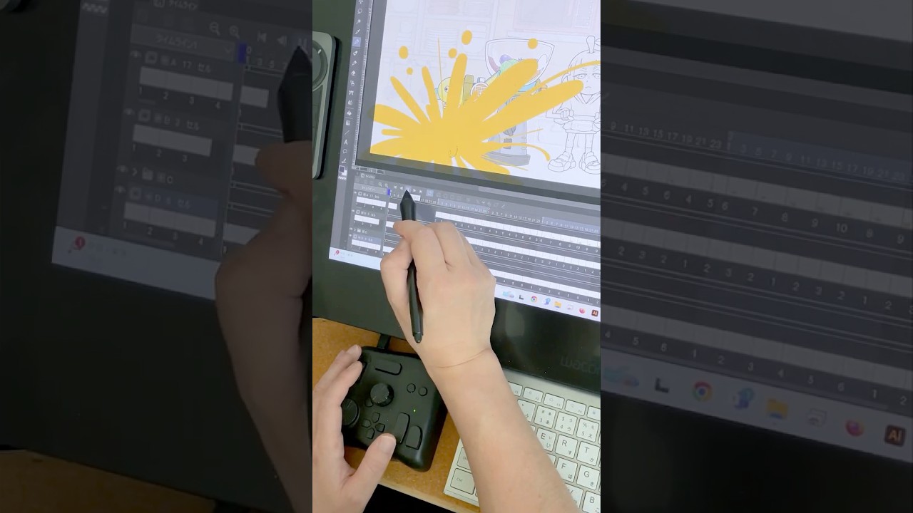 「クリスタ×アニメーション×TourBox」の組み合わせ、気になる方へ——アニメーターtakastudio先生の実機解説動画、どうぞ！