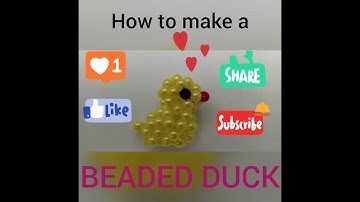 How to make 3D Beaded Duck Type 2 Tutorial