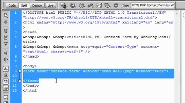 How to Create an HTML/PHP Contact Form (part one)