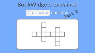 How to create a "crossword" question in BookWidgets - Part 2