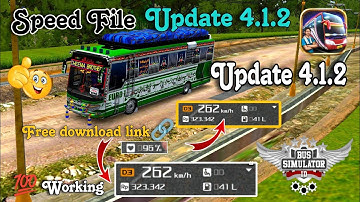 Speed hack 4.1.2 || Speed file 4.1.2 for bus simulator indonesia || speedhack bussid | Mr Waqas 57