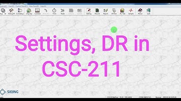 View Settings and Disturbance Record / Fault Report in Sifang CSC 211 Relay