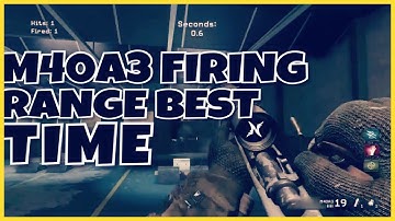 MY FASTEST MWR FIRING RANGE TIME | M40A3 SNIPER