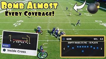 Bomb Almost Every Zone Coverage Using This OP Play In Madden 22! | Gun Empty Base Part 2 |
