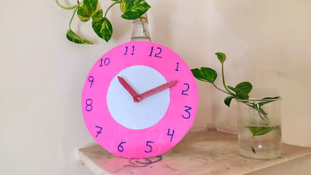 Clock model for School project | How to make clock model easy way ...