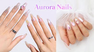 I Tried The Korean Aurora Glass Nail Trend ✨