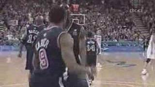 Vince Carter Dunk over the french guy