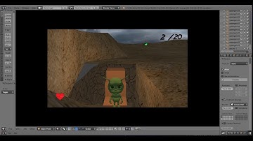 Blender Game Engine BGE Alien Level Test Run11 Level 2 Camera Problem