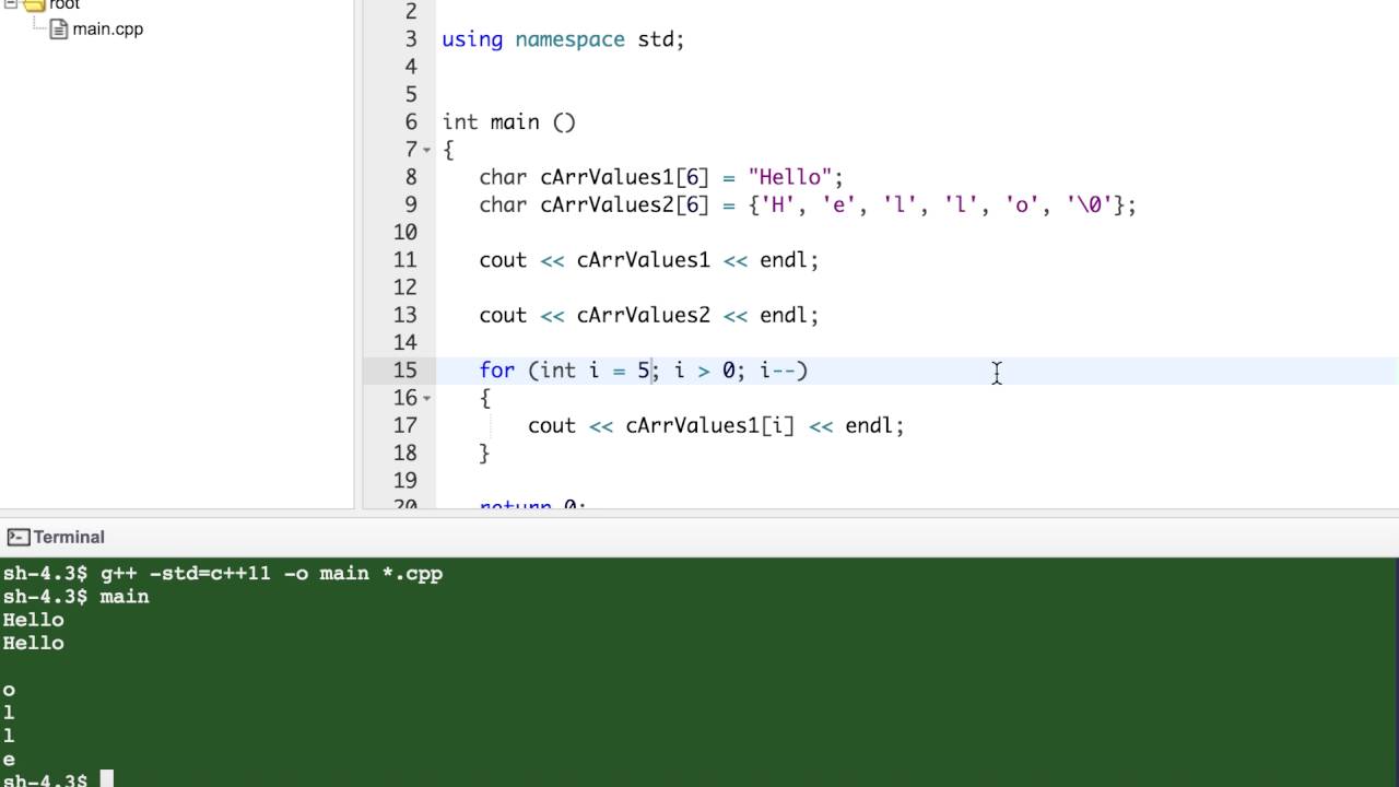 CPP23  Array of Characters