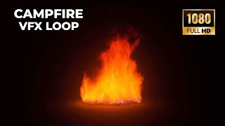Fire Flame Loop – Campfire  Stove Heat VFX Overlay