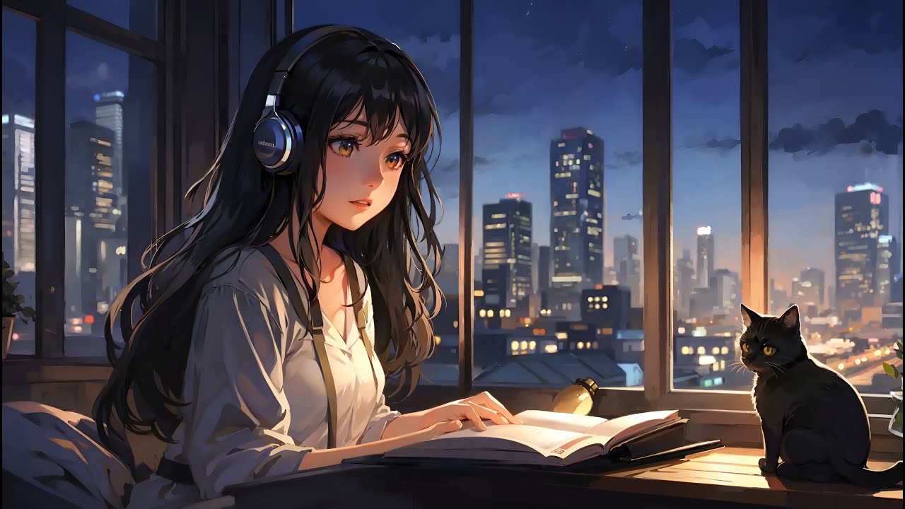 🔴 Anime Girl - Lofi Music Live Beats to Relax/Sleep/Study/Work ☕ - YouTube