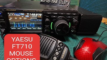 YAESU FT710 Mouse Options and Demonstration