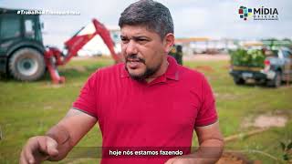 Prefeitura Municipal de Redenção - Plantio de mais 37 mudas de ipês-rosa na Avenida Brasil