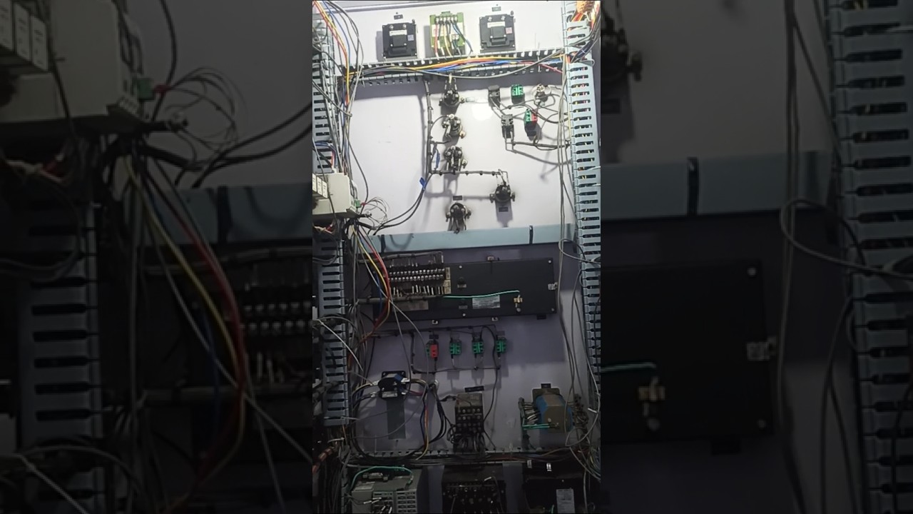 Inside a power control panel in Transmission line control room