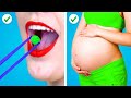 I AM PREGNANT! 11 Best Pregnancy Hacks & Funny Situations by Crafty Panda