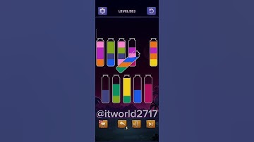 water sort puzzle level 963. #watersortpuzzle #water #gaming #gameplay #watersort #mobilegame