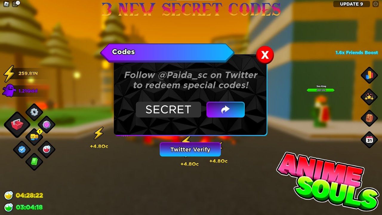 3 NEW SECRET CODES IN ANIME SOULS SIMULATOR - YouTube