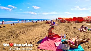 Playa del Ingles | Music Beach Walk | Gran Canaria 2023 | We❤️Canarias