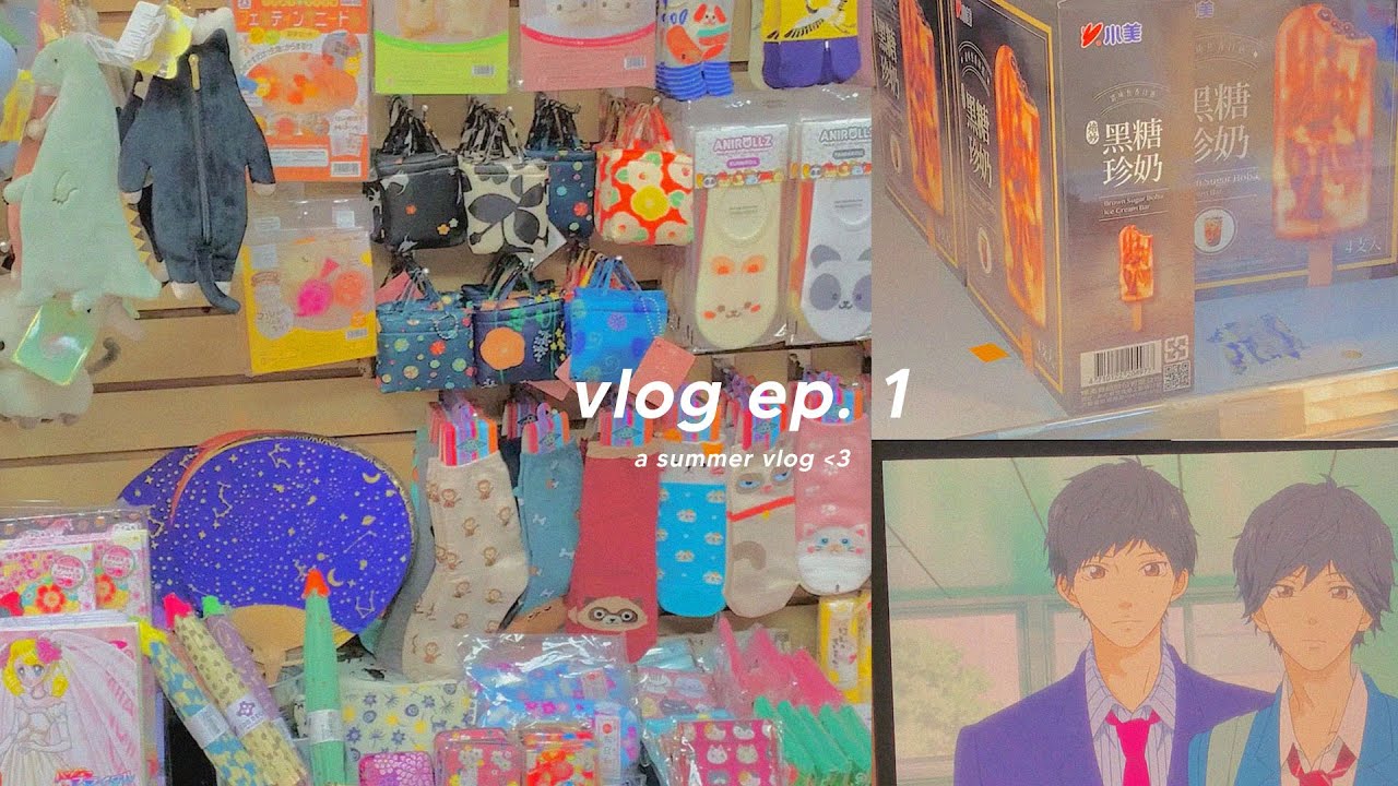 vlog ep. 1 :: japanese marketplace, anime marathon, & food! 🥘