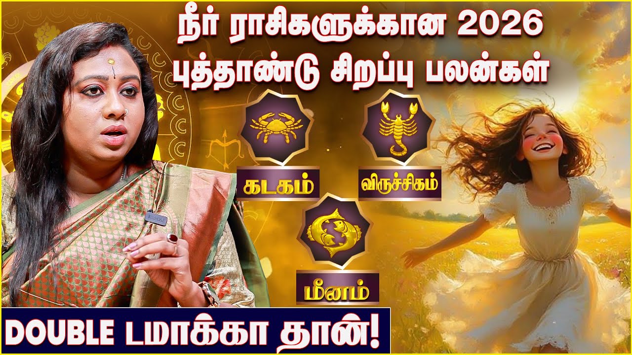 நீர் ராசிகளுக்கான 2026 புத்தாண்டு சிறப்பு பலன்கள் | Sara Tarot | 2026 Tarot Predictions