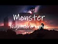 Nightcore Monster - (LUM!X, Gabry Ponte) [Lyrics] | monster how should i feel tiktok