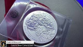 2020年 (新品) ルワンダ「 ブッシュベイビー」1オンス 銀貨