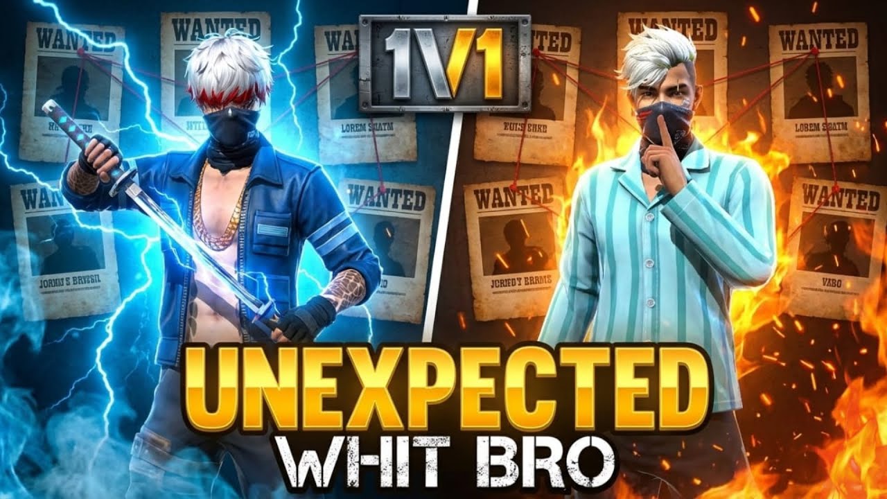 Unexpected With Bro ☠️1V1 😚 