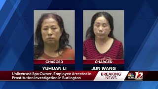2 women arrested after spa bust in Alamance County