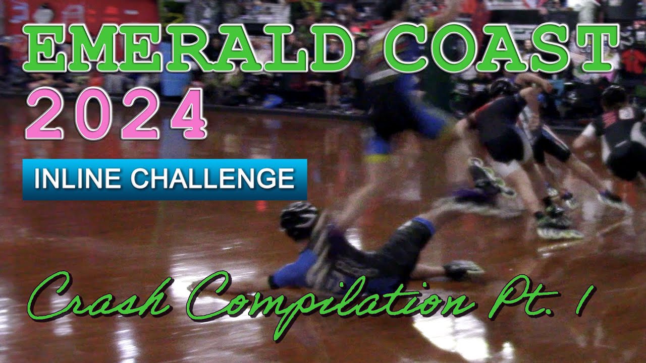 Speed Skating Crash Compilation 2024 Emerald Coast pt 1 YouTube