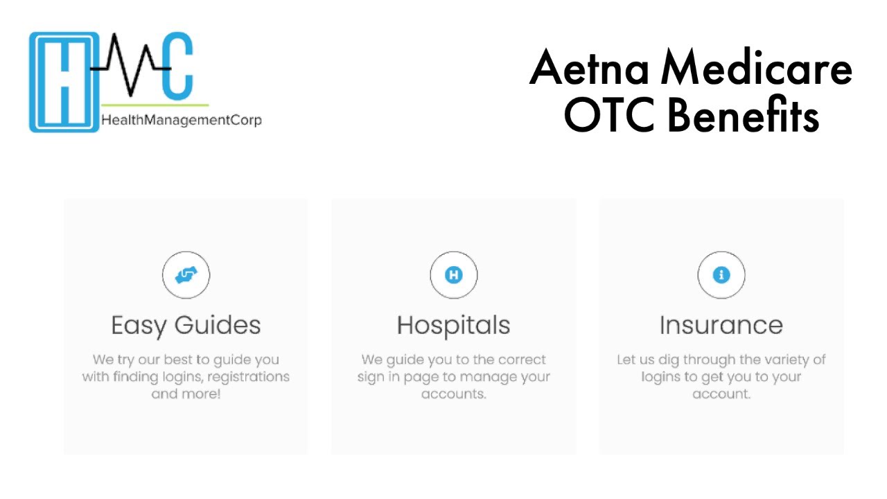 Aetna Medicare OvertheCounter (OTC) Benefits YouTube