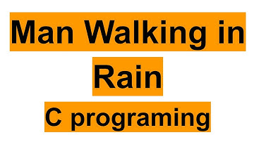 The Man in rain Program in Computer graphics using C Programming