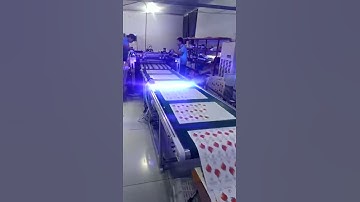 cylinder screen printing machine with led uv curing system