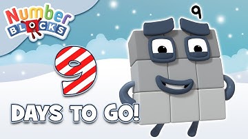 ​@Numberblocks- Countdown to #Christmas: 9 DAYS! | Learn to Count | Happy Holidays!