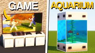 : Minecraft: 20+ BEST Furniture Build Hacks & Ideas!