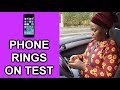 Learner Driving Test in Automatic Car - Her Mobile Phone Starts Ringing