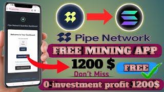 How to Get Pipe Network Testnet Airdrop Step-by-Step Guide | Pipe Network Free Crypto Airdrop Mobile