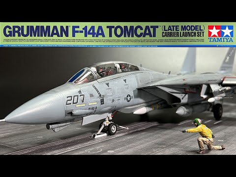 TAMIYA 1/48 F-14A TOMCAT - CARRIER LAUNCH SET [Full Build] - YouTube