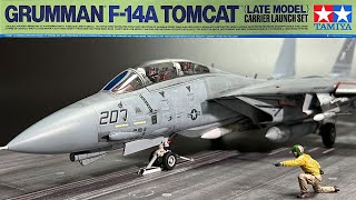 TAMIYA 1/48 F-14A TOMCAT - CARRIER LAUNCH SET [Full Build]