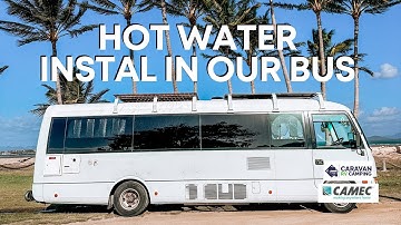 Installing our new 13KW Camec Hot Water Unit in our Rosa Bus