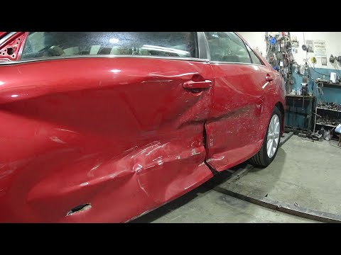 Боковой удар TOYOTA CAMRY V50 #garage880 #кузовнойремонт