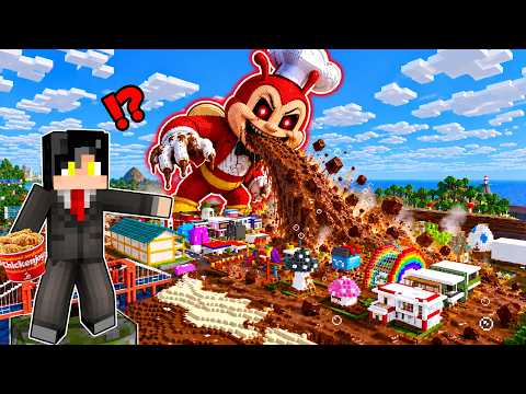GIANT JOLLIBEE TSUNAMI Rises Every Minute in MINECRAFT