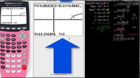 How To Check Solutions to Log Equations on TI84