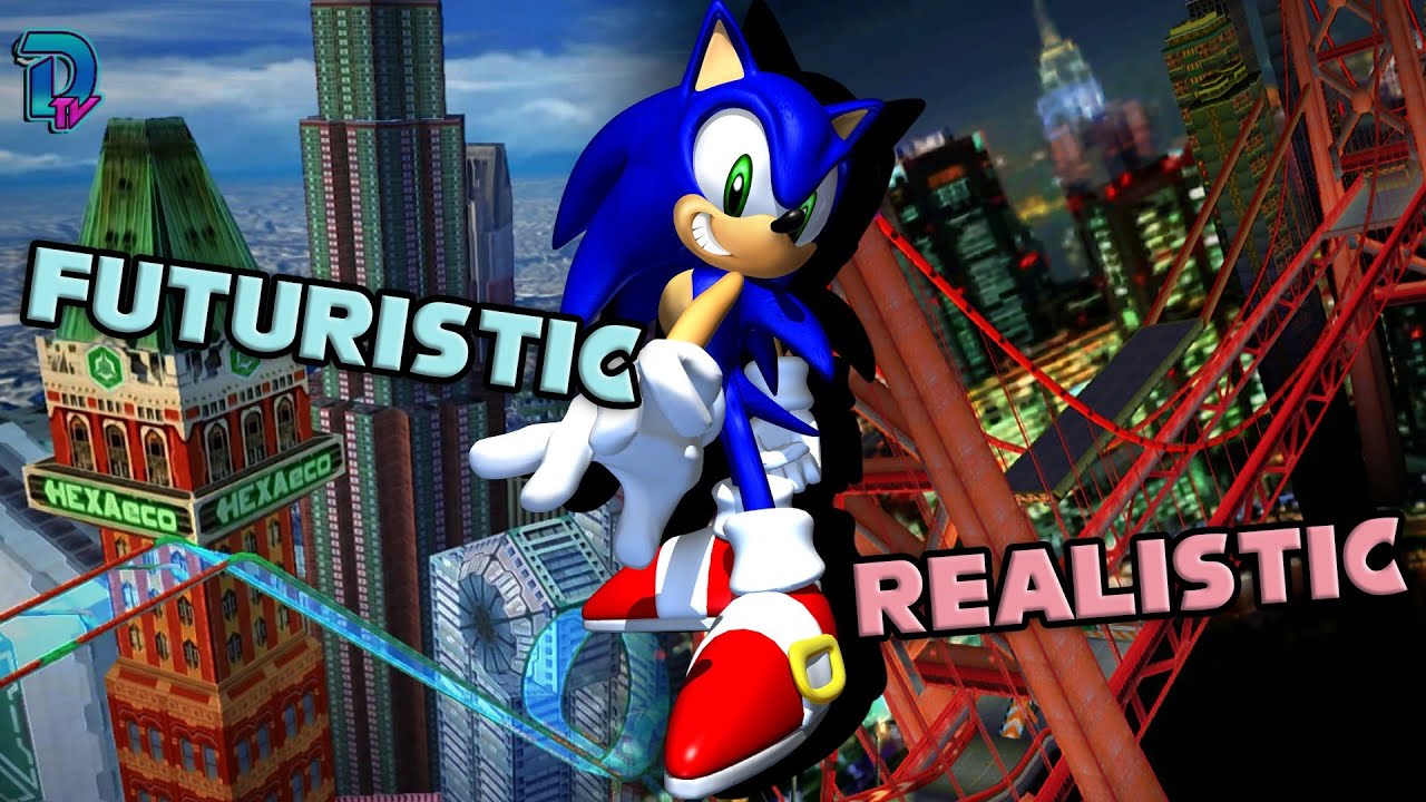 Этапы Clashing City в ранних 3D Sonic