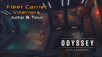 Elite dangerous Odyssey | fleet carrier interiors, jump and tour