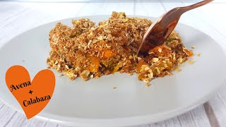 Crumble de avena con calabaza | Receta sana