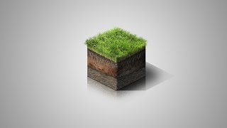 [Photoshop] Isometric Grass Cube Tutorial