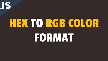 Hoe u hex-kleuren naar RGB-kleuren kunt converteren in Javascript